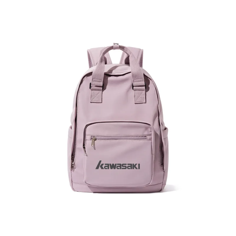 Kawasaki Fabric Backpack Unisex Red/Ecru/Black/Pink Purple-16