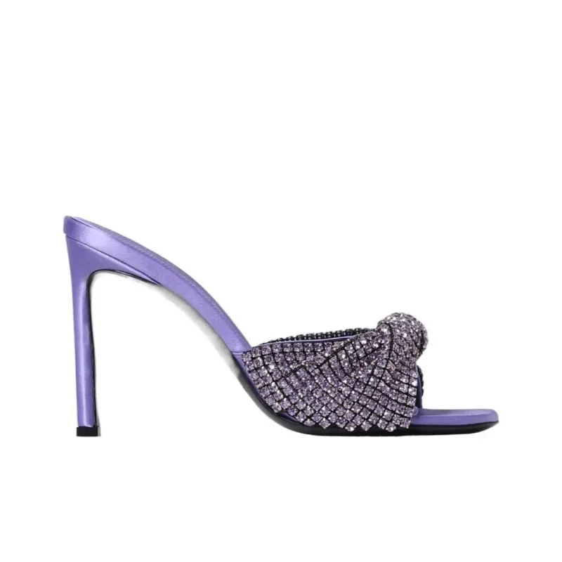 SERGIO ROSSI Crystal-embellished Sandals-3