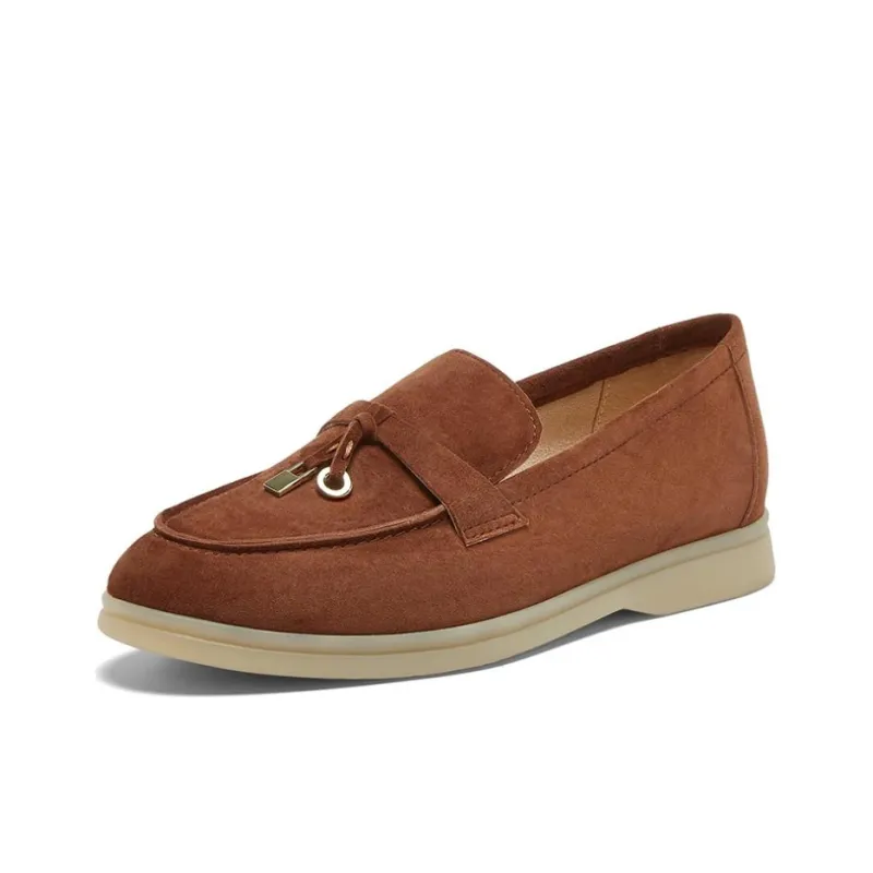 BASTO Loafers Women's Ecru/Camel/Light Apricot-10