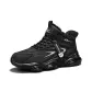 Black Gray-Fleece-Lined