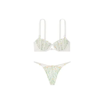 Victoria's Secret Underwear Set Women's White Embroidery