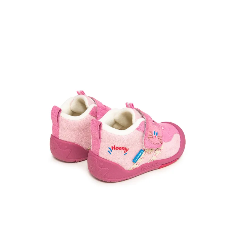 KIDSING Slip Resistant Thermal Kids Lifestyle Shoes Pink Children Aged 3 7 Years Old-3