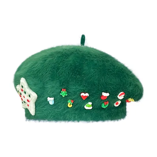 SLEEPYWALK Polyester Berets Women's-4