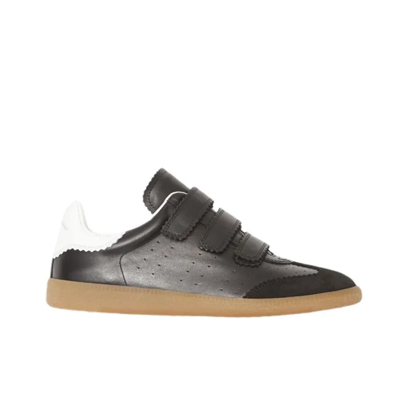 ISABEL MARANT Beth Low-Top Skateboard Shoes Men's Black White-1