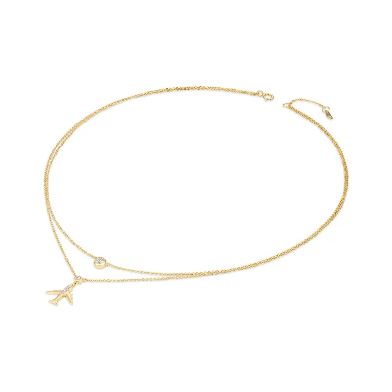 SIMPLE JOYS S925 Silver Necklaces Women's Gold Gift Box Sets-2