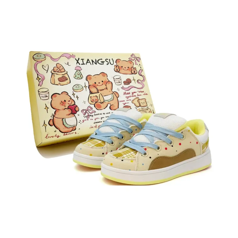 XIANGSU Anti Slip Wear Resistant Low Top Skateboard Shoes Women's-5