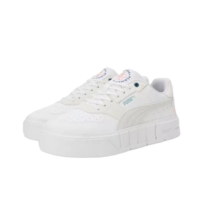 PUMA CALI COURT Anti Slip Wear Resistant Low Top Skateboard Shoes Women's White-2