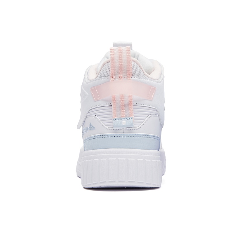 Erke Skateboard Shoes Women's High-Top True White/Apricot
