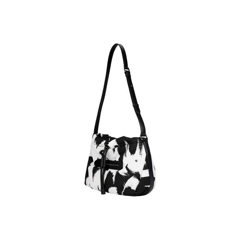 Alexander McQueen The Ball Bundle Shoulder Bag Black/White-3
