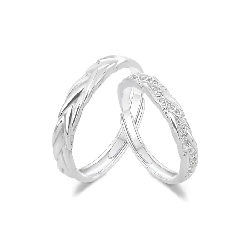 FORCHI Sterling Silver Rings Unisex Anniversary Gift For Girl-6