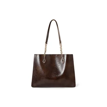 Vigno Synthetic Leather Handbag, Shoulder Bag Regular Women's Coconut Shell Brown/Black/Coffee/Maroon/Yellow Brown