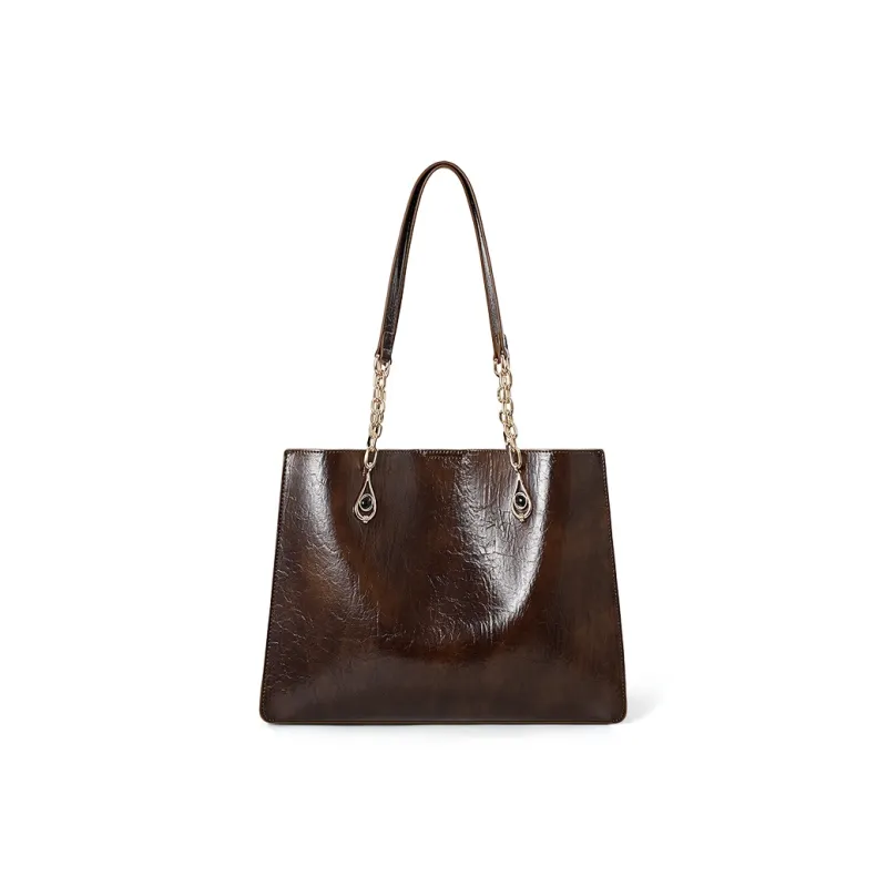 Vigno Synthetic Leather Handbag, Shoulder Bag Regular Women's Coconut Shell Brown/Black/Coffee/Maroon/Yellow Brown-0
