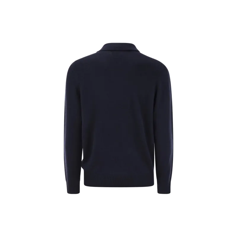 MC2 Saint Barth Convent Long Sleeved Knitted Polo Shirt-1