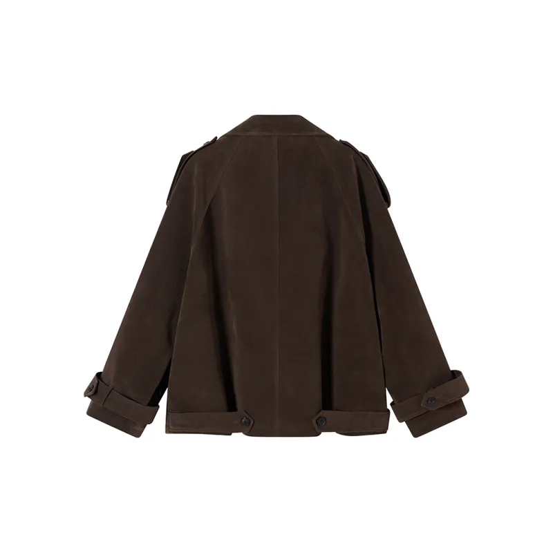 Ouyang Trench Coat Women's Chocolate Brown-1