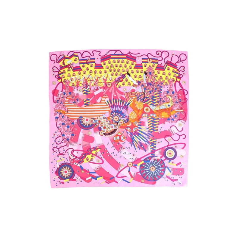 HERMES Silk Scarves Women's Pink-1