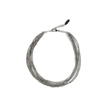 Brunello Cucinelli Vetro And Sterling Silver Necklace