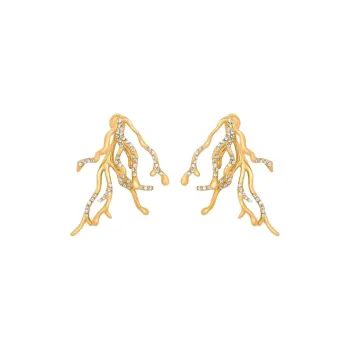 Oscar De La Renta Coral Drops Earrings