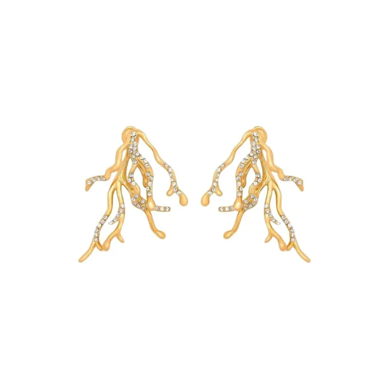 Oscar De La Renta Coral Drops Earrings-0
