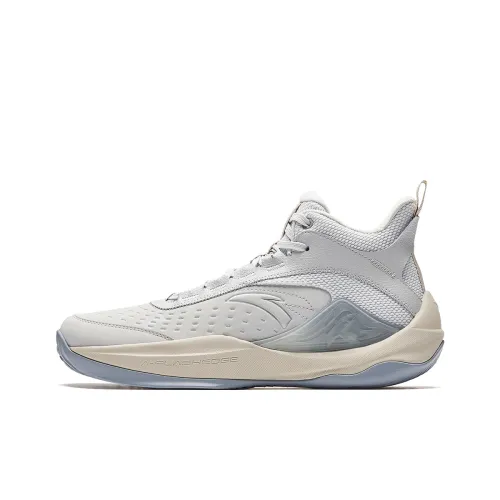 Anta Mountain 2.5 Lite Cushioned Abrasion-Resistant Slip-Resistant High-Top Basketball Shoes Men's Gray