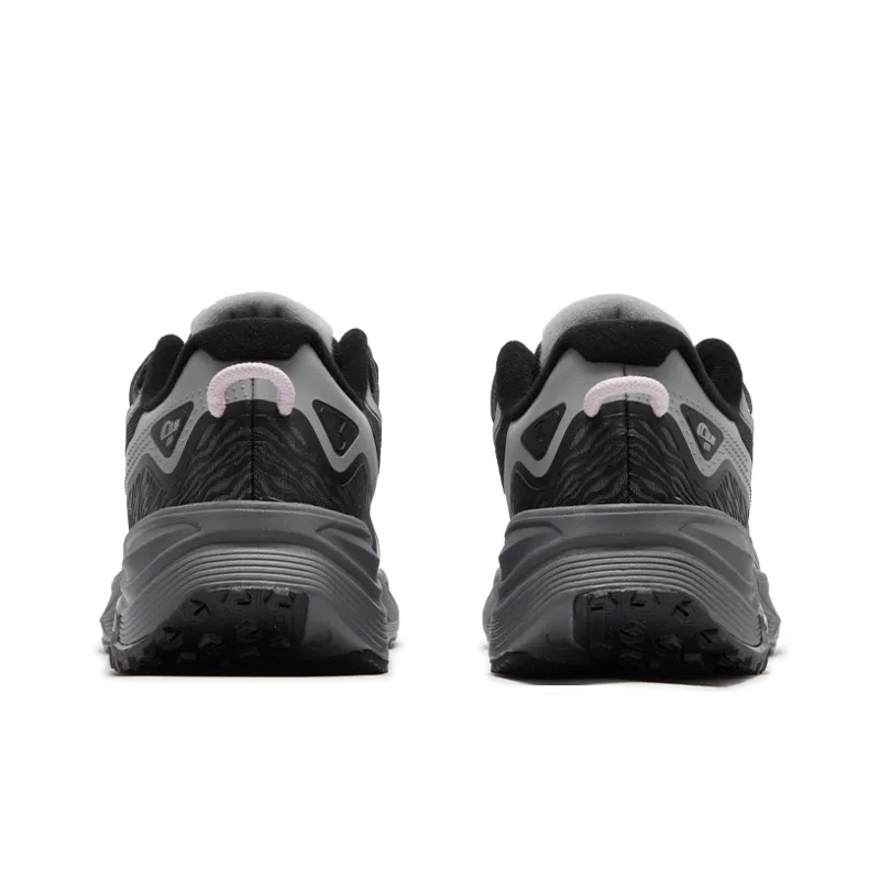 361° Rain Screen Cushioning, Slip Resistant, And Abrasion Resistant Low Top Casual Running Shoes Women's Black Gray-3