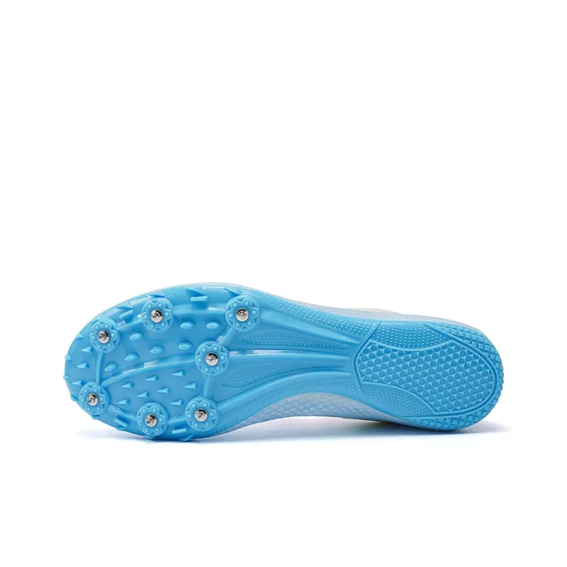 BIANSULONG Cushioned Slip Resistant Abrasion Resistant Low Top Training Running Shoes Unisex White Blue Orange-1