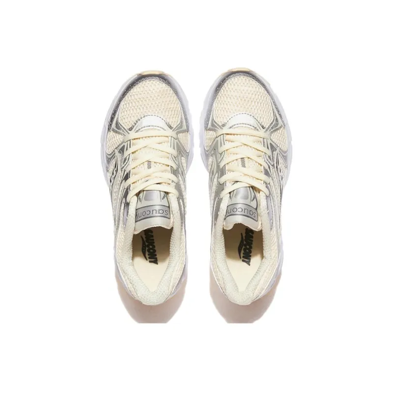 Saucony Ride Millennium Cream Silver Women's-3