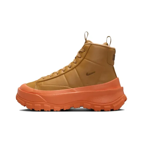 Nike Anti Slip Wear Resistant Mid Top Casual Shoes Women's Brown
