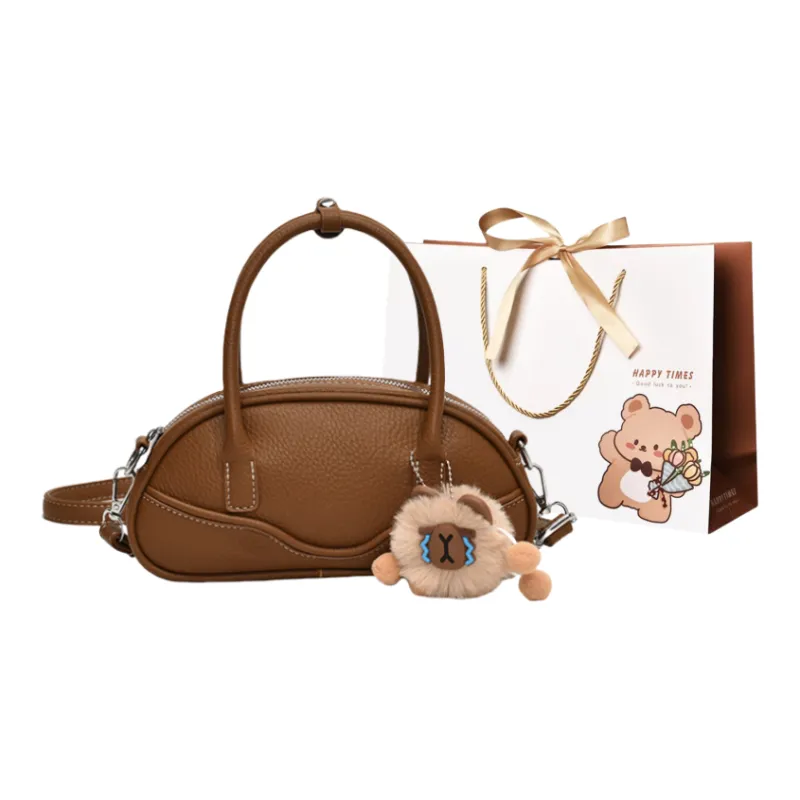 ERANGBEAR PU Crossbody Bag Women's Brown/Ecru/Coffee/Black/Khaki-0