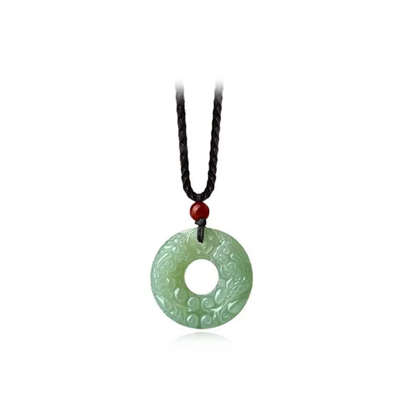 Bailijin Hetian Jade Necklaces Green Jade Unisex-3