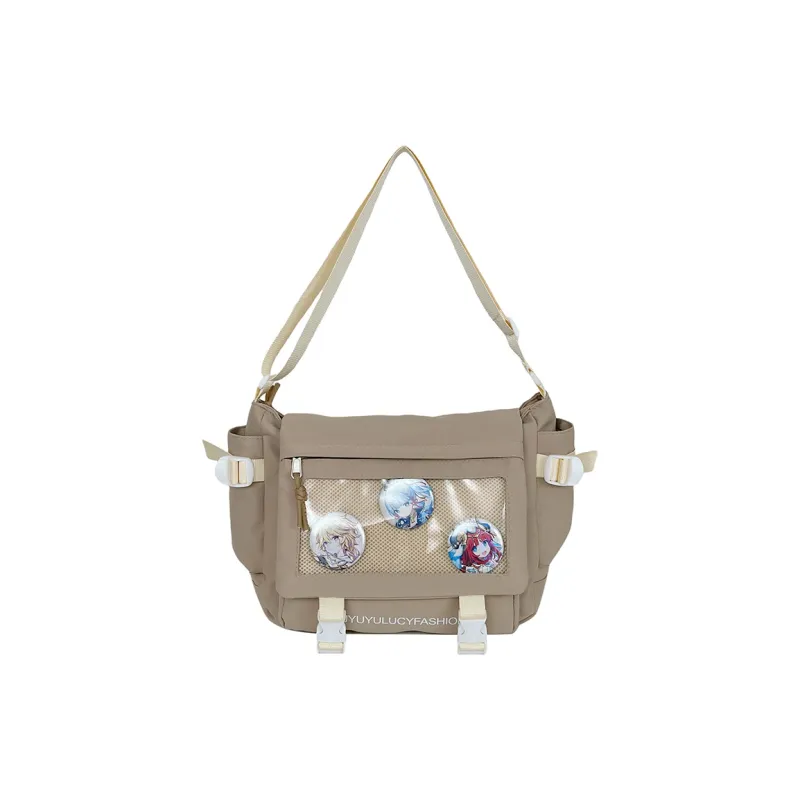 YUANTUZHE Nylon Crossbody Bag Women's White Yellow/Blue/Khaki/Red Black/Purple-8
