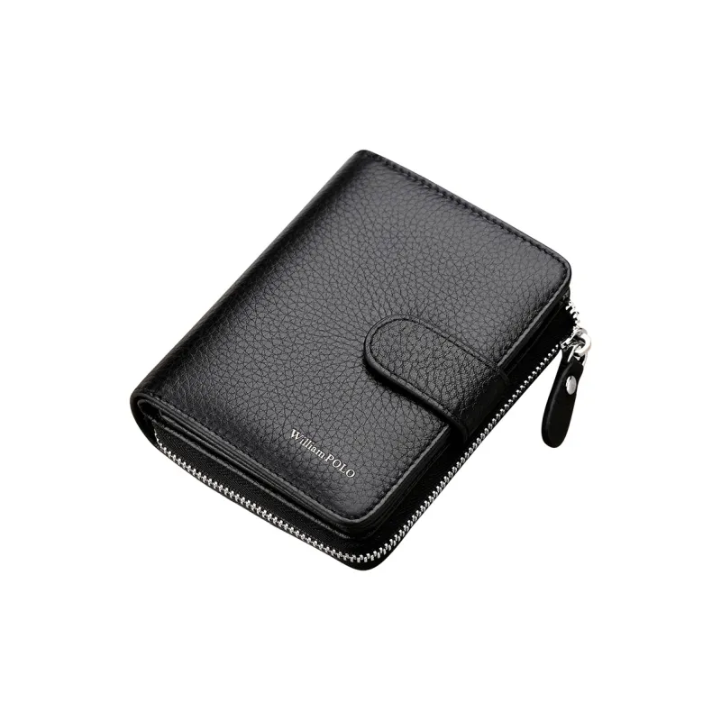 WilliamPOLO Cow Leather Coin Purse Men's Multicolor-3