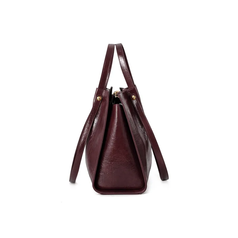 Vigno Synthetic Leather One Shoulder Handbags Regular Women's Black/Brown/Coffee/Burgundy-8