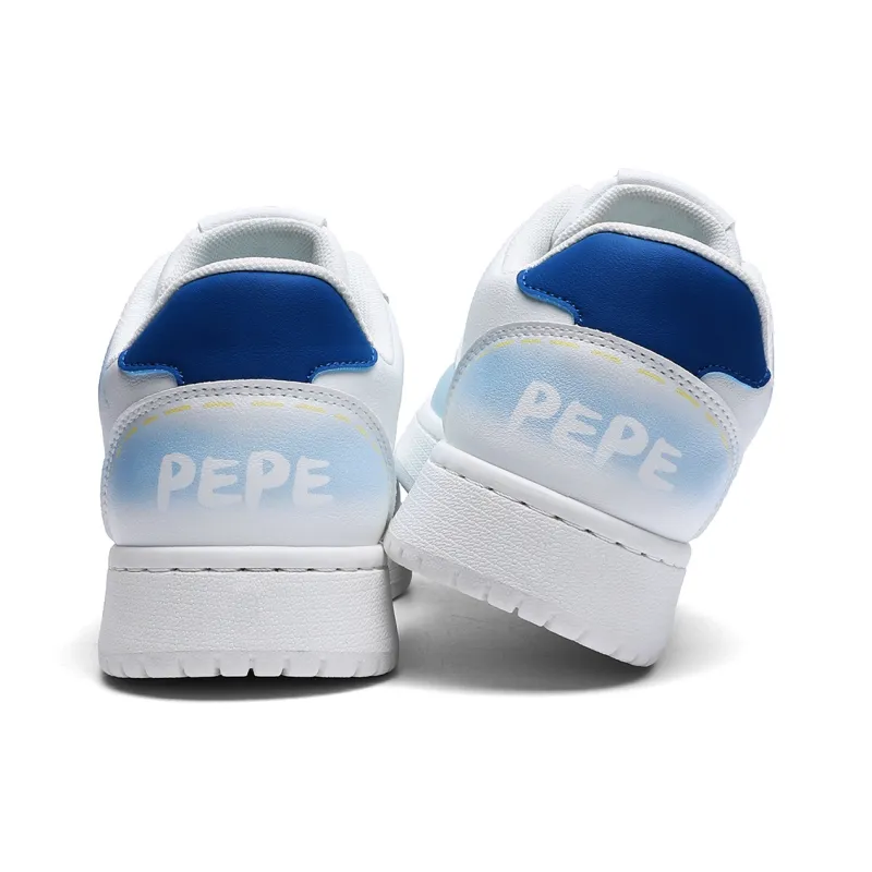 Pepe The Frog Anti Slip And Wear Resistant Balance Height Increasing Coverage Low Top Skateboard Shoes Unisex-19