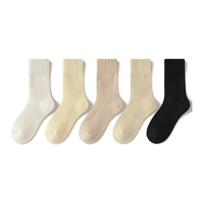 JIAZINI Mid-Calf Socks Women's 5 Pack-6