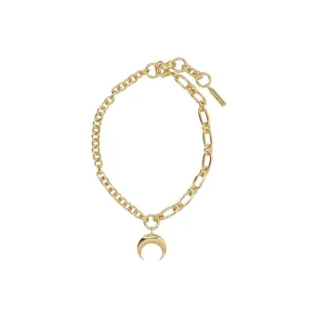 Marine Serre Regenerated Moon Necklace