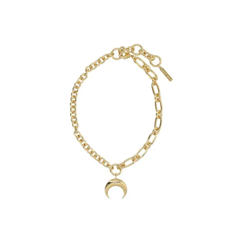 Marine Serre Regenerated Moon Necklace-0