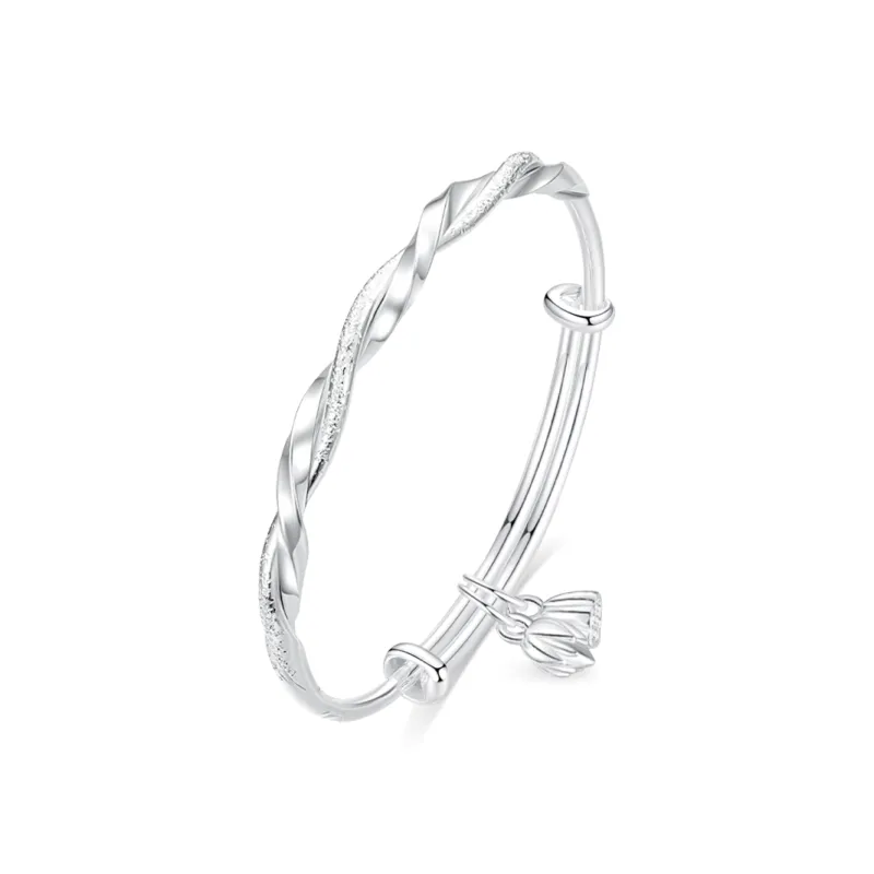 Crafts Women's 999 Fine Silver Bangles Unisex-0