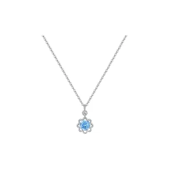 Heart Grass S925 Silver Necklaces Women's