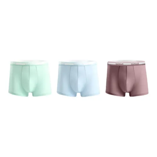 Jiaoshu Underpants Men's 3 Pack Mixed Color