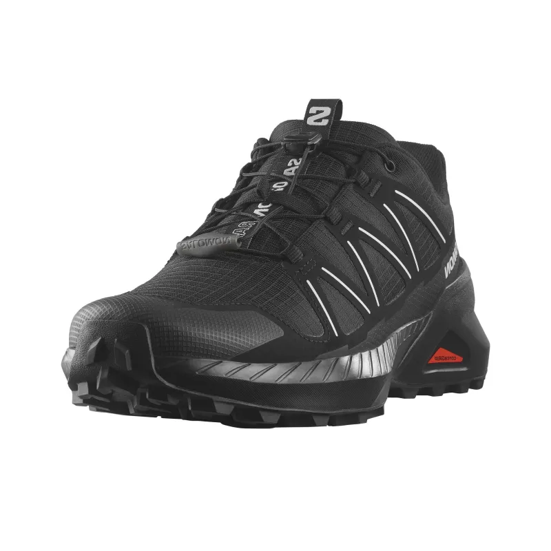 SALOMON Anti Slip Wear Resistant Low Top Running Shoes Men's Black Gray-2