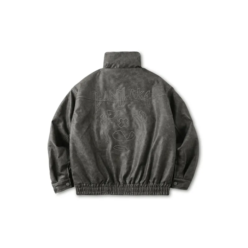 LAMLICKA Jackets Coats Unisex Gray-1