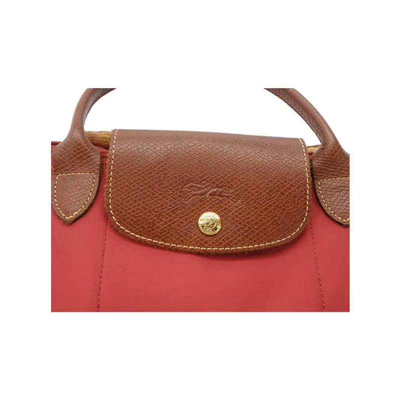 LONGCHAMP Le Pliage Nylon Handbag Medium Size Women's Pink-4