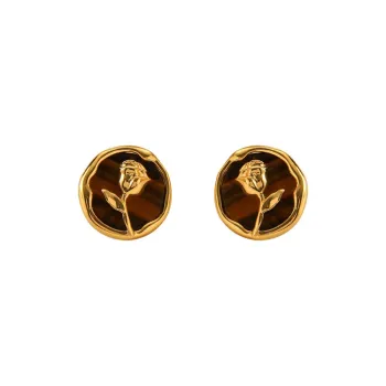 Happy Tide Alloy Stud Earrings Women's