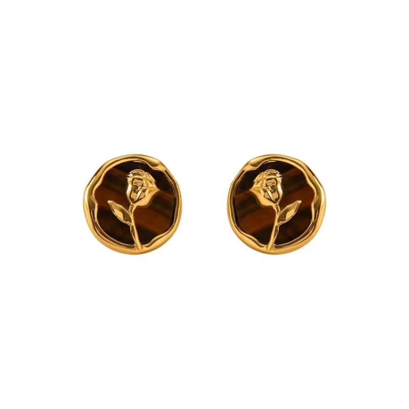 Happy Tide Alloy Stud Earrings Women's-0