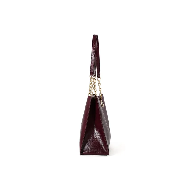 Vigno Synthetic Leather Handbag, Shoulder Bag Regular Women's Coconut Shell Brown/Black/Coffee/Maroon/Yellow Brown-19