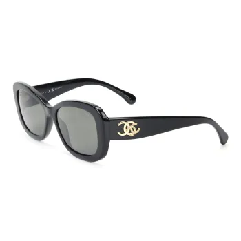 CHANEL Plate Frame Butterfly Sunglasses Unisex