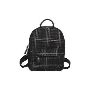 JIANMU Polyester Backpack Women's Black/White/Khaki
