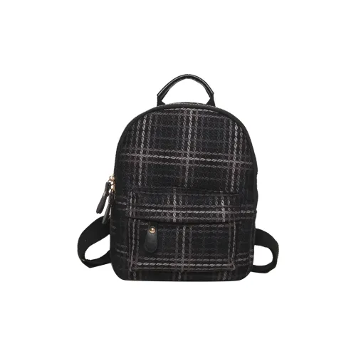 JIANMU Polyester Backpack Women's Black/White/Khaki