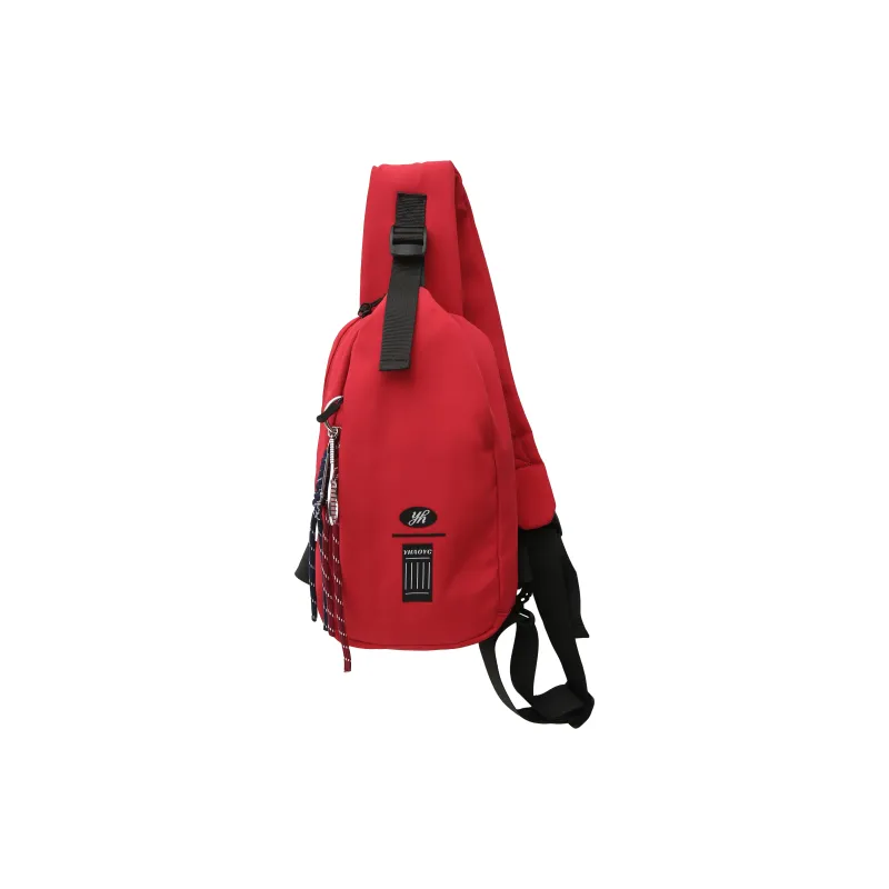LUVISTRUE Nylon Sling Bag Regular Unisex Ecru Black/Pink/Red/Light Blue-8