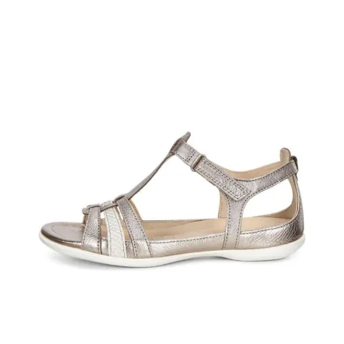 Ecco Flash One Strap Sandals Women's Champagne Gold